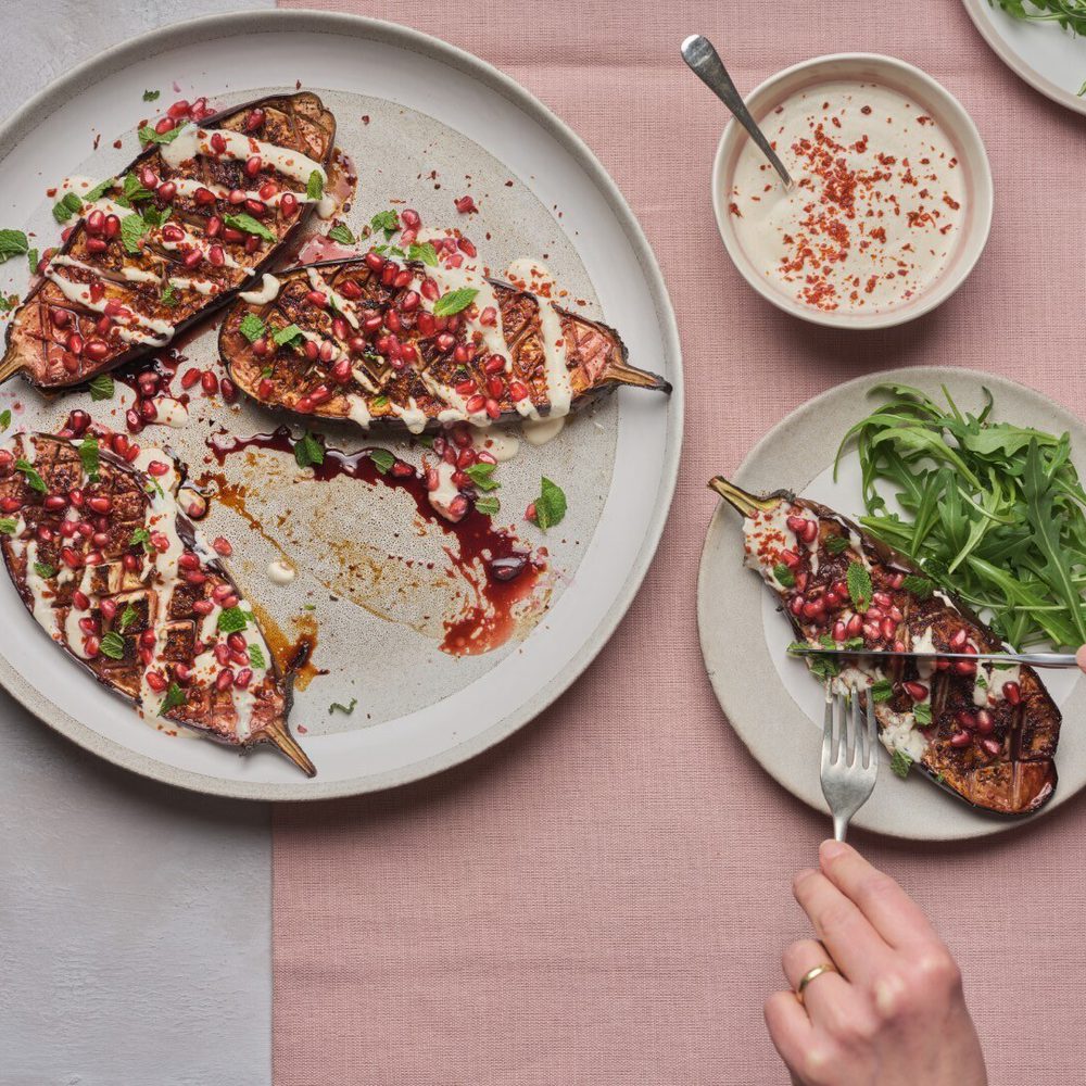 Roast aubergine interactive Large